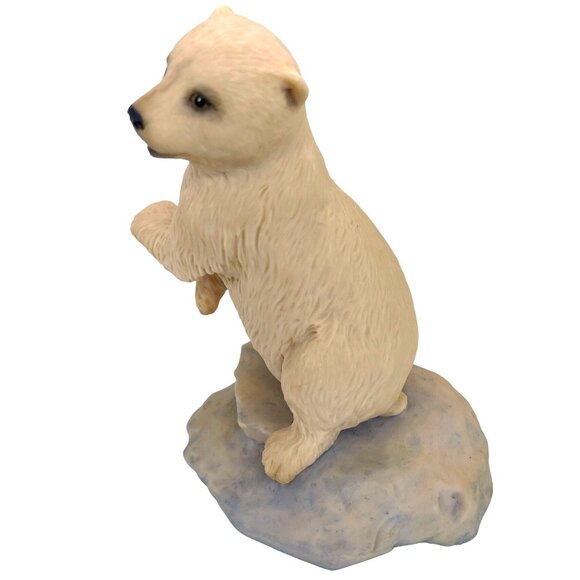 Aynsley MasterCraft Hand Painted Baby Polar Bear Cub Figurine UK England Vintage - Picture 4 of 10